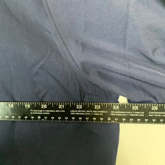 Under Armour Mens Logo Blue Pullover Size L Fan Cloth Windbreaker Shell 3/4 Zip - Picture 9 of 9